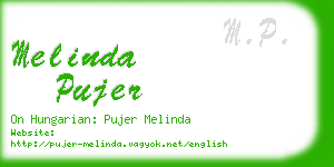 melinda pujer business card